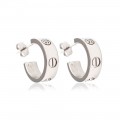 Серьги Cartier "Love Diamond Earrings (white gold)"
