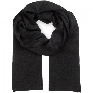 Шерстяной шарф / шарф под пальто Laura Palanti "Пьемонт" графитовый серый
