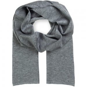 Шерстяной шарф / шарф под пальто Laura Palanti "Пьемонт" серый меланж