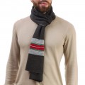 Мужской шарф / шарф под пальто Laura Palanti "Йорк" графитовый серый