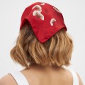 Шелковый платок Laura Palanti "Легкость" красный, 53х53 см