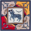 Шёлковый шейный платок Laura Palanti "Коронация" синий