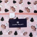 Шёлковый платок Laura Palanti "Рождественский" розовый