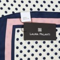 Шёлковый платок Laura Palanti "Пин-ап" розовый, молочный