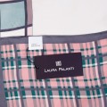 Шёлковый платок Laura Palanti "Четыре стиля" розовый, серый, белый