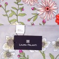 Шёлковый платок Laura Palanti "Цветочная поляна" серый