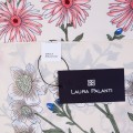 Шёлковый платок Laura Palanti "Цветочная поляна" молочный