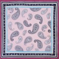 Шёлковый платок Laura Palanti "Персидский кипарис" светло-розовый