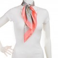 Шейный платок Laura Palanti "Джардини" розово-серый
