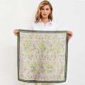 Шейный платок Laura Palanti "Петуния" зеленый, сиреневый