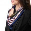 Шейный платок Laura Palanti "Модерн" темно-синий, телесный