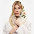 Платок Laura Palanti "Джульетта" песочного цвета, 70х70 см