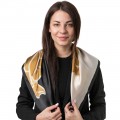 Шейный платок Laura Palanti "Шафран" светло-бежевый, карамельный