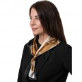 Шейный платок Laura Palanti "Шафран" светло-бежевый, карамельный