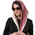 Шейный платок Laura Palanti "Шафран" молочный, розовый